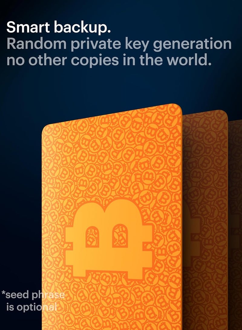 tangem محفظة تانجم للعملات الرقمية 2.0 [عبوة من 3] - برتقالي بيتكوين - Image 4